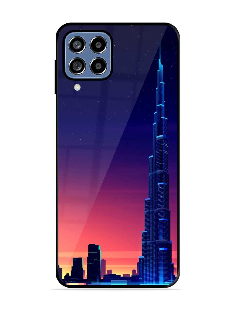 Burj Khalifa Abstract Premium Glass Case for Samsung Galaxy M33 (5G) Zapvi