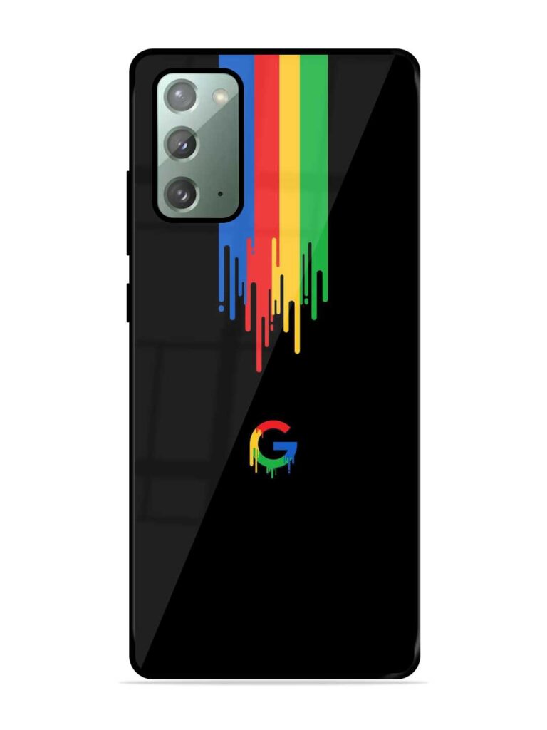 Google Logo Premium Glass Case for Samsung Galaxy Note 20 Zapvi