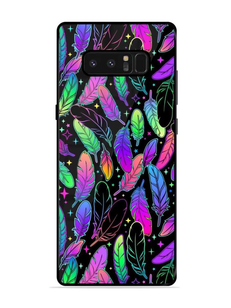 Bright Multi Colored Seamless Premium Glass Case for Samsung Galaxy Note 8 Zapvi
