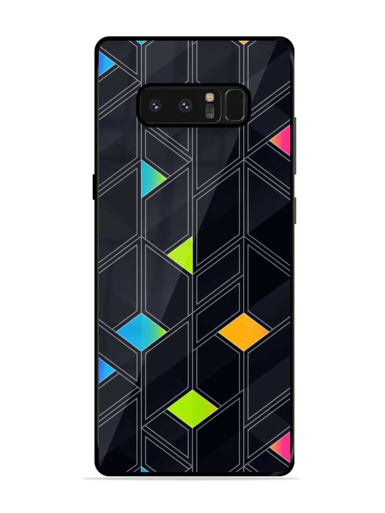 Abstract Mosaic Seamless Premium Glass Case for Samsung Galaxy Note 8 Zapvi