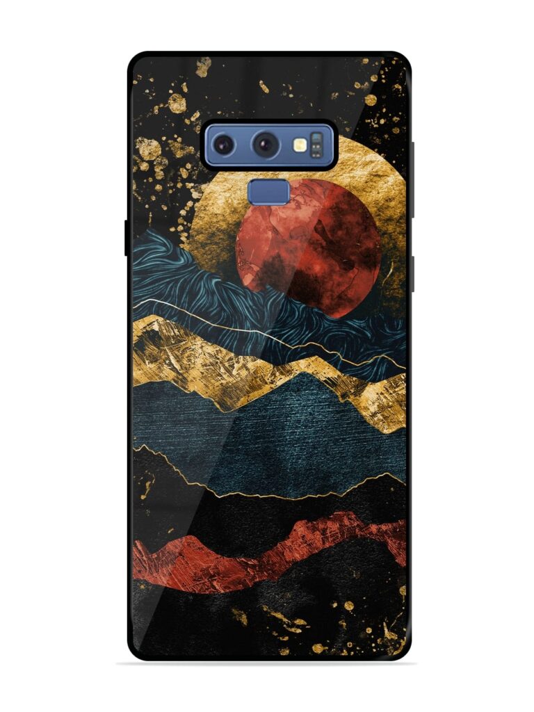 Gold Painting View Premium Glass Case for Samsung Galaxy Note 9 Zapvi