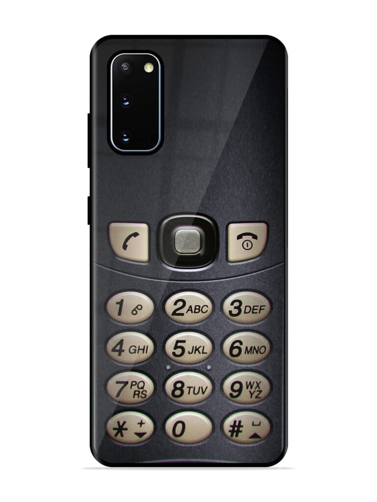 Retro Cell Phone Art Premium Glass Case for Samsung Galaxy S20 Zapvi