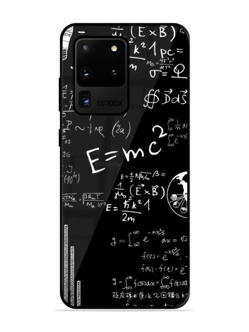 E=Mc2 Mass?Energy Equivalence Premium Glass Case for Samsung Galaxy S20 Ultra Zapvi