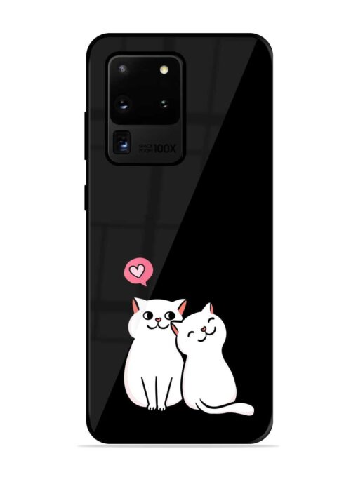 Cat Love Premium Glass Case for Samsung Galaxy S20 Ultra Zapvi
