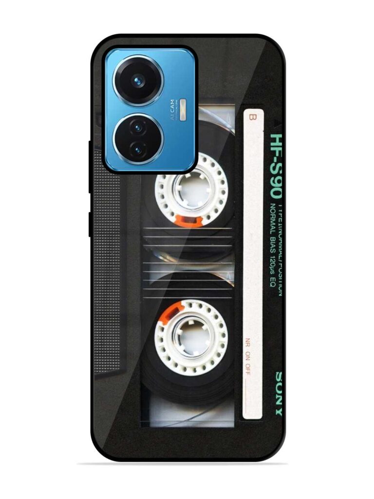 Sony Hf-S90 Cassette Glossy Metal Phone Cover for Vivo T1 (44W) Zapvi