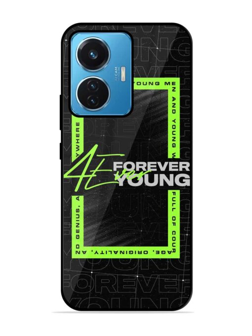 Forever Young Glossy Metal Phone Cover for Vivo T1 (44W) Zapvi