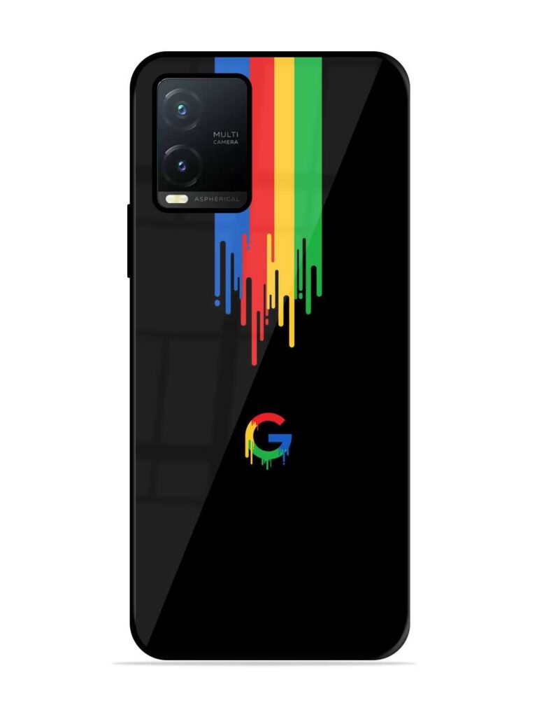 Google Logo Glossy Metal Phone Cover for Vivo T1x Zapvi