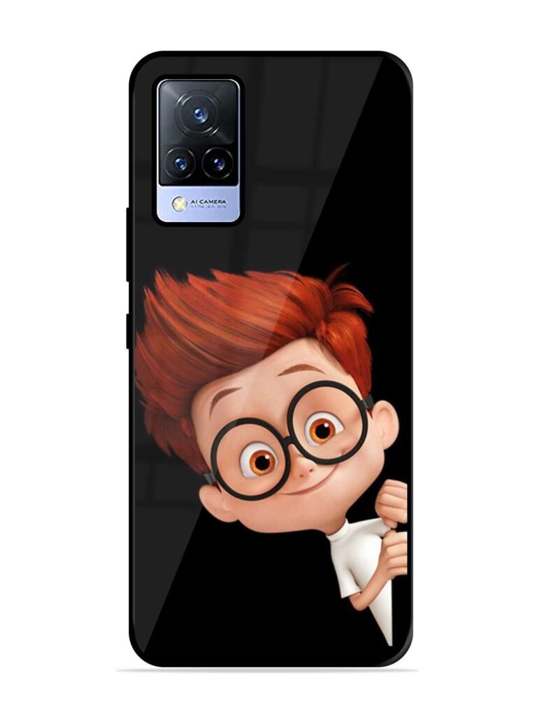 Smart Boy Cartoon Premium Glass Case for Vivo V21 (5G) Zapvi