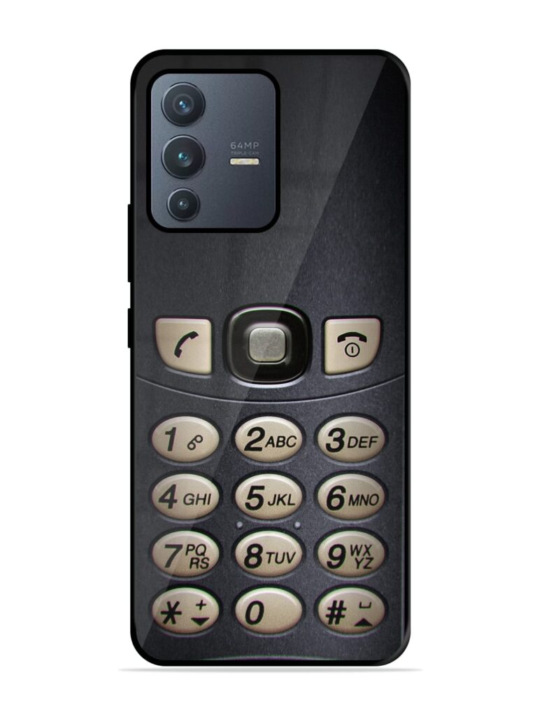 Retro Cell Phone Art Glossy Metal TPU Case for Vivo V23 (5G) Zapvi