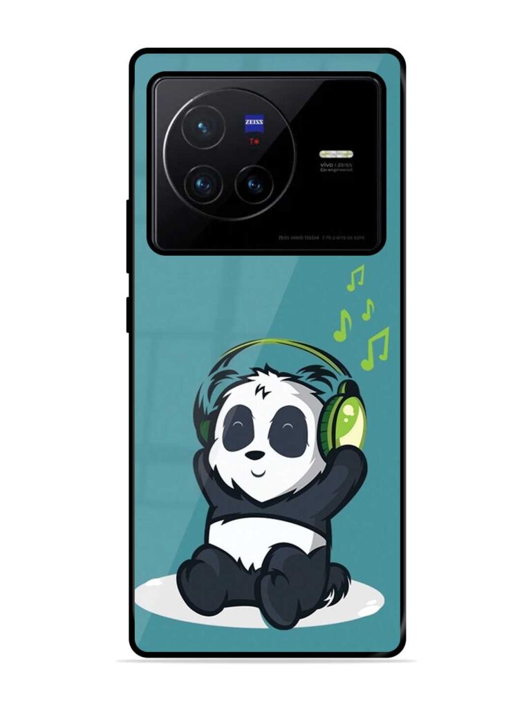 Music Panda Glossy Metal TPU Case for Vivo X80 Zapvi