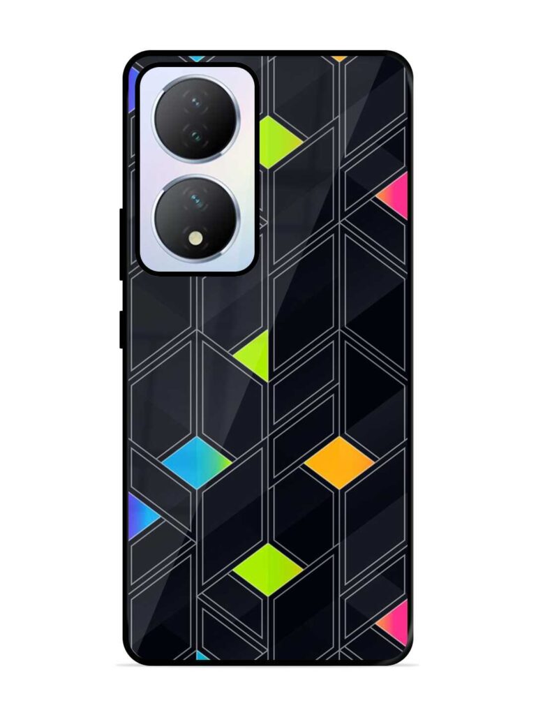 Abstract Mosaic Seamless Glossy Metal Phone Cover for Vivo Y100 (5G) Zapvi