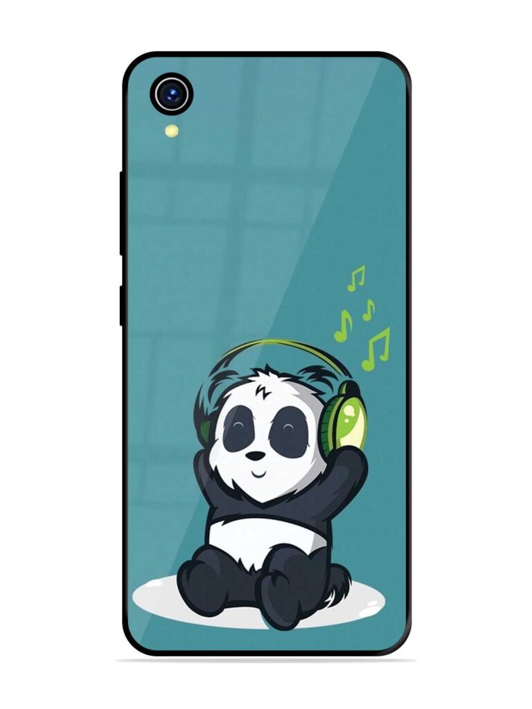 Music Panda Premium Glass Case for Vivo Y1s Zapvi