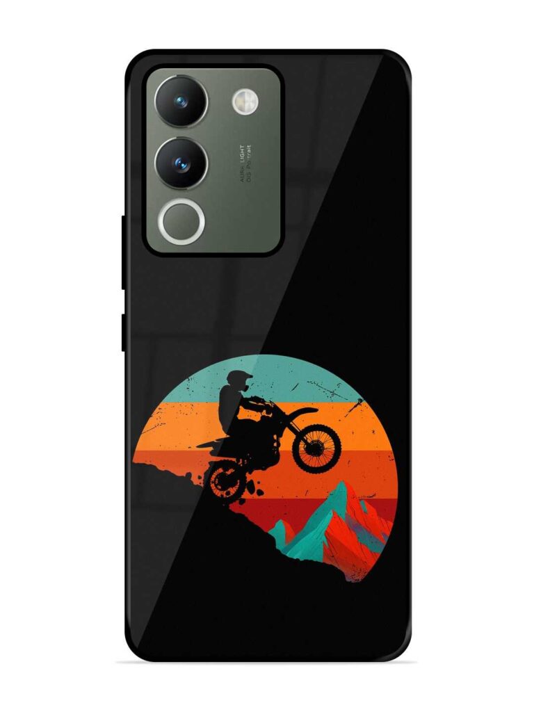 Mountain Bike Glossy Metal Phone Cover for Vivo Y200 (5G) Zapvi