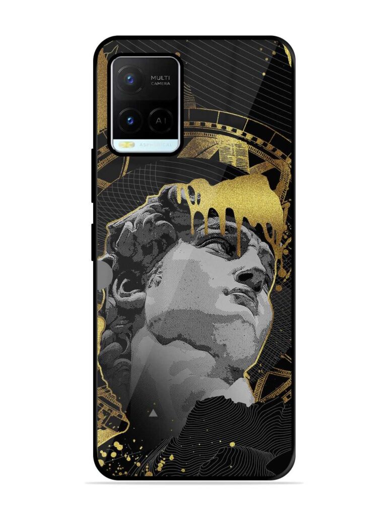 Roman Face Glossy Metal Phone Cover for Vivo Y21 Zapvi