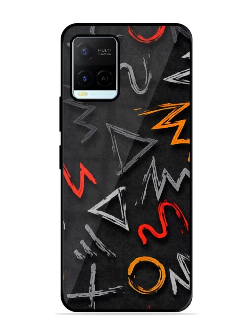 Grungy Graffiti Glossy Metal Phone Cover for Vivo Y21 Zapvi
