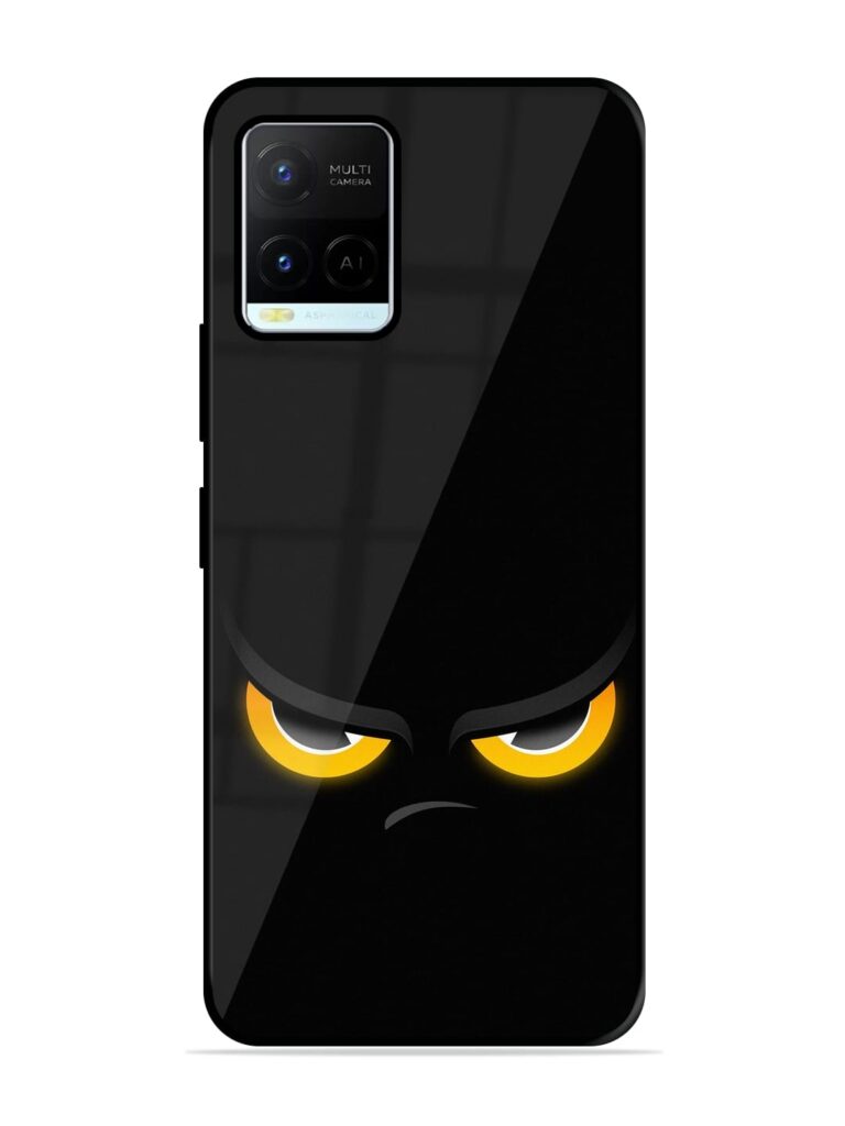 Cartoon Eye Glossy Metal Phone Cover for Vivo Y21 Zapvi