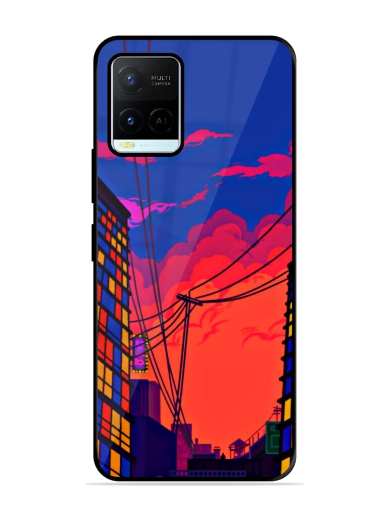 Metropolitan Area Glossy Metal Phone Cover for Vivo Y21 Zapvi
