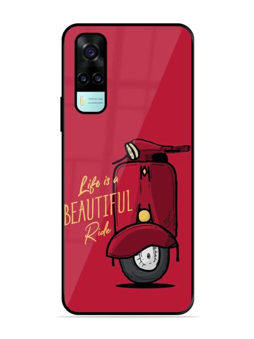 Life Is Beautiful Rides Glossy Metal Phone Cover for Vivo Y31 Zapvi