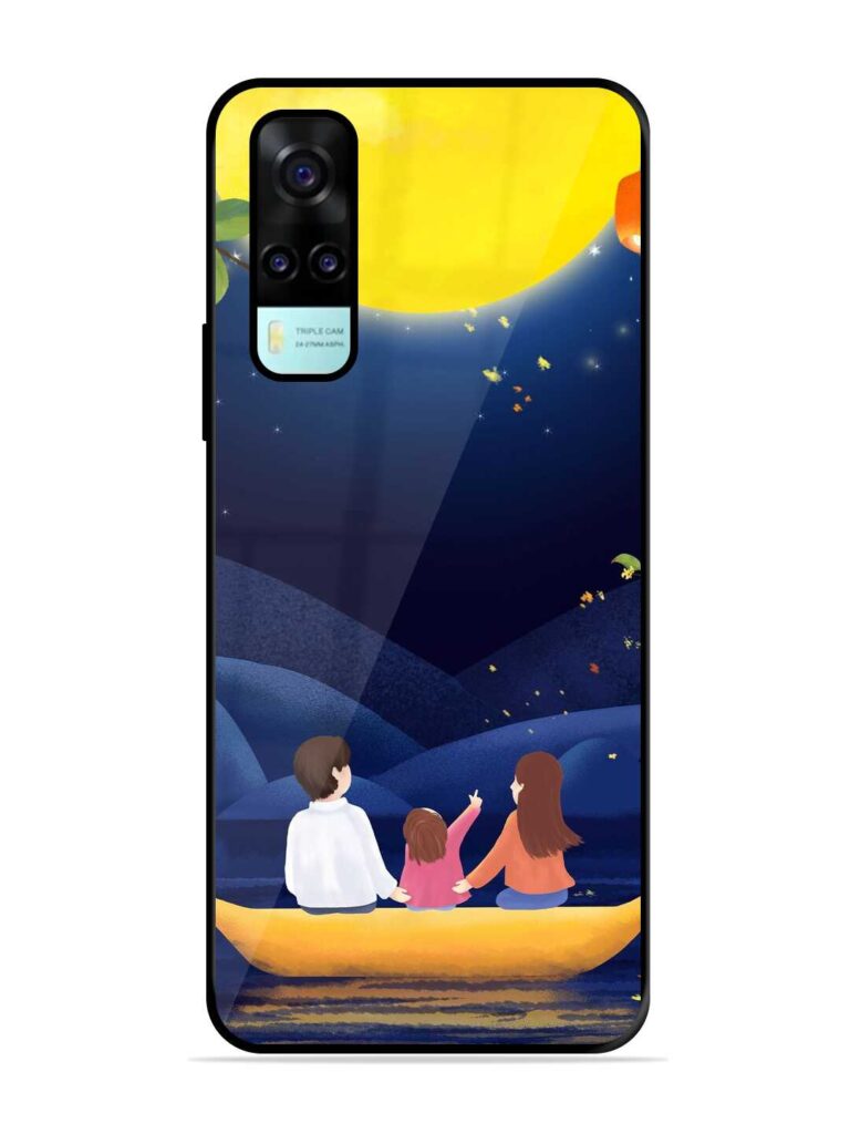Happy Family And Beautiful View Glossy Metal Phone Cover for Vivo Y31 Zapvi