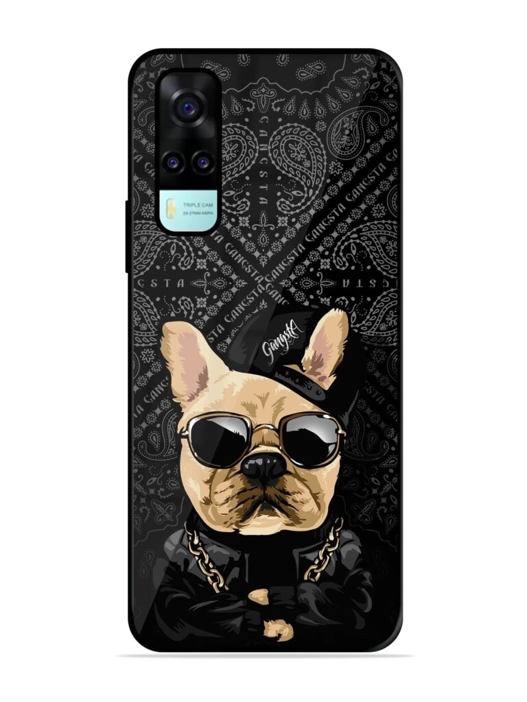 Gangsta Cool Sunmetales Dog Glossy Metal Phone Cover for Vivo Y31 Zapvi