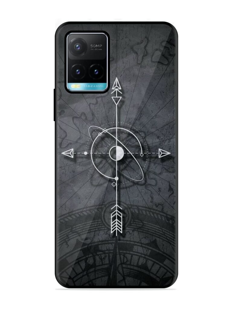 Lighting Cross Glossy Metal Phone Cover for Vivo Y33s Zapvi