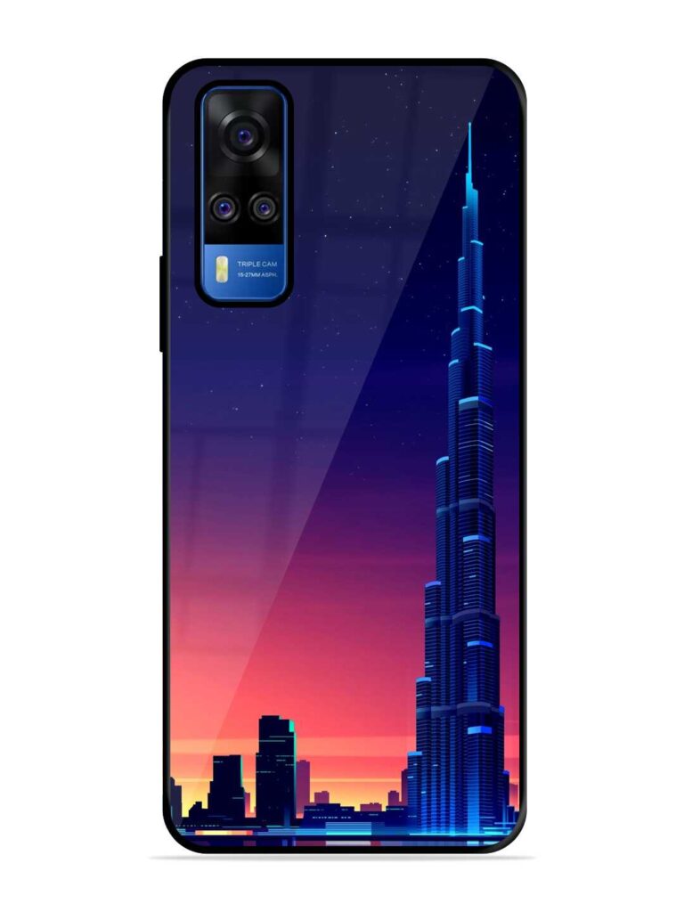 Burj Khalifa Abstract Glossy Metal Phone Cover for Vivo Y51 Zapvi