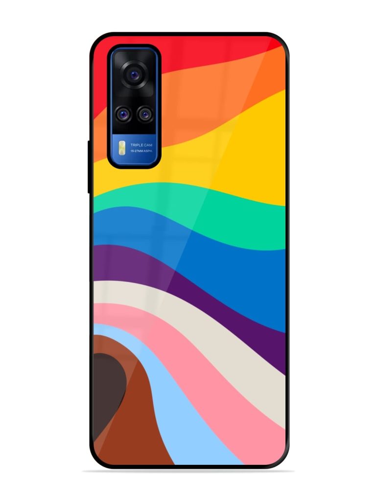 Minimal Pride Art Glossy Metal Phone Cover for Vivo Y51A Zapvi