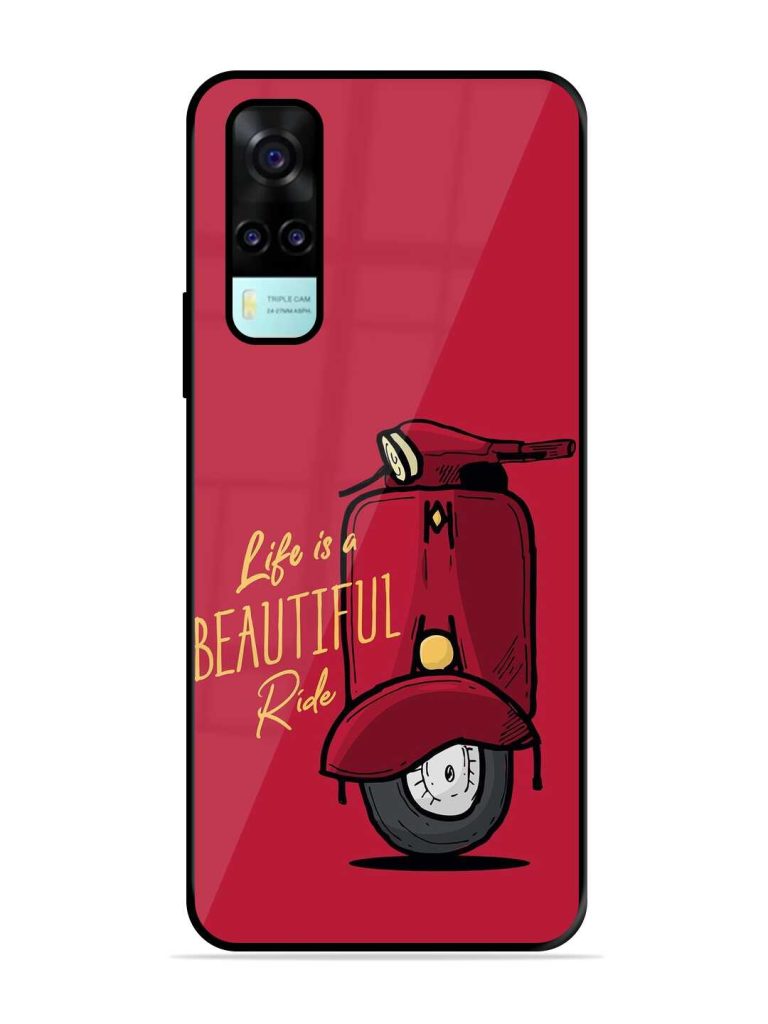 Life Is Beautiful Rides Glossy Metal TPU Case for Vivo Y53s Zapvi
