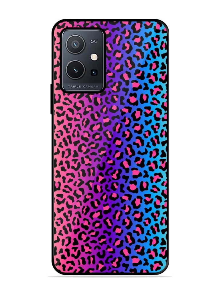 Colorful Leopard Seamless Glossy Metal TPU Case for Vivo Y75 (5G) Zapvi