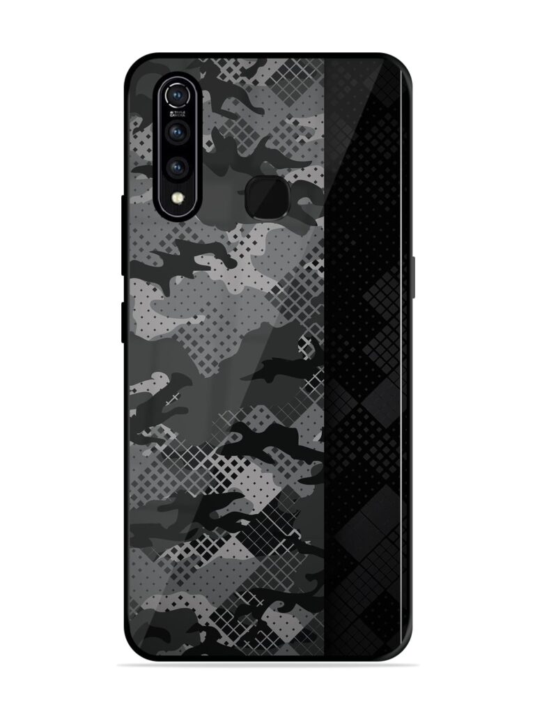 Dark Camouflage Premium Glass Case for Vivo Z1 Pro Zapvi