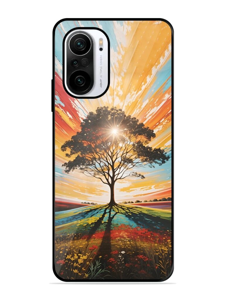 Abstract Tree Colorful Art Glossy Metal TPU Case for Xiaomi Mi 11X (5G) Zapvi