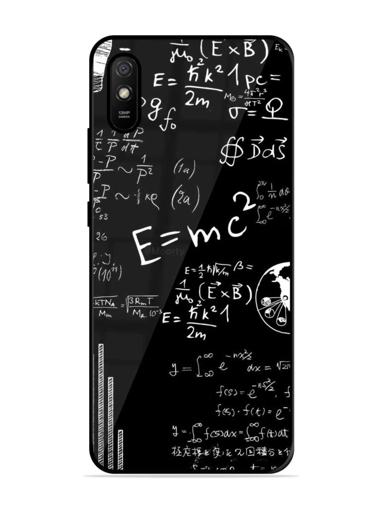 E=Mc2 Mass?Energy Equivalence Premium Glass Case for Xiaomi Redmi 9i Zapvi