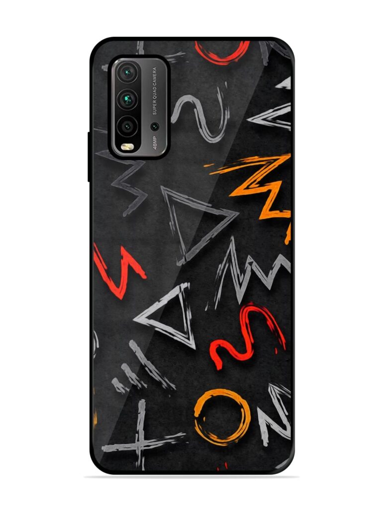 Grungy Graffiti Premium Glass Case for Xiaomi Redmi 9 Power Zapvi