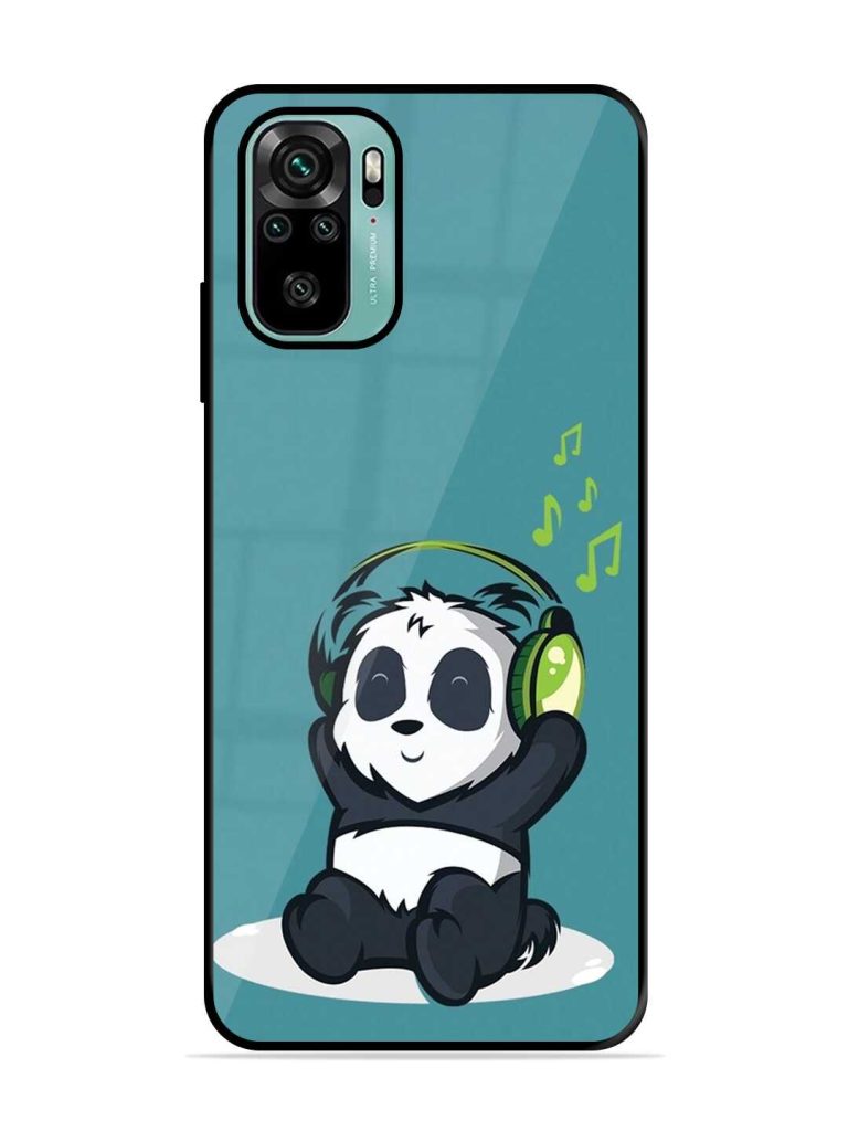 Music Panda Glossy Metal TPU Case for Xiaomi Redmi Note 10s Zapvi