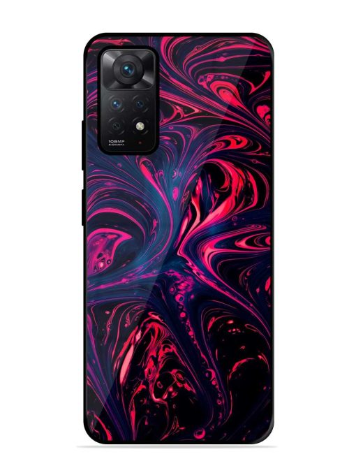 Abstract Background Glossy Metal TPU Case for Xiaomi Redmi Note 11 Zapvi
