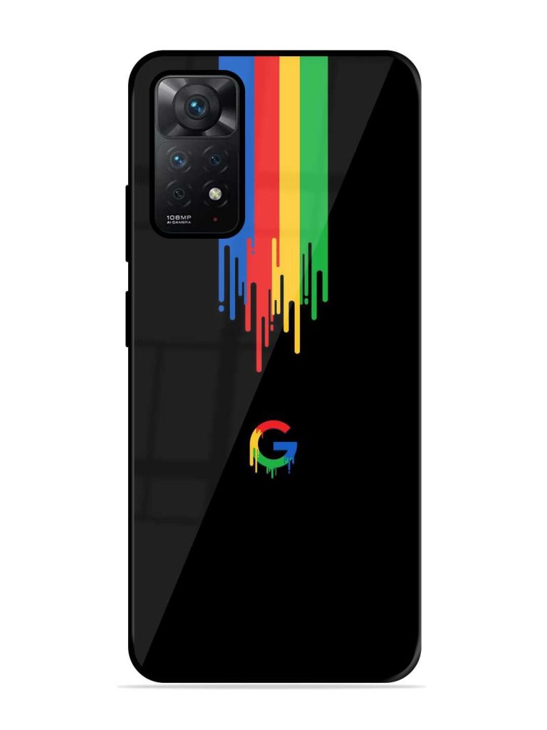 Google Logo Glossy Metal Phone Cover for Xiaomi Redmi Note 11 Pro (4G) Zapvi