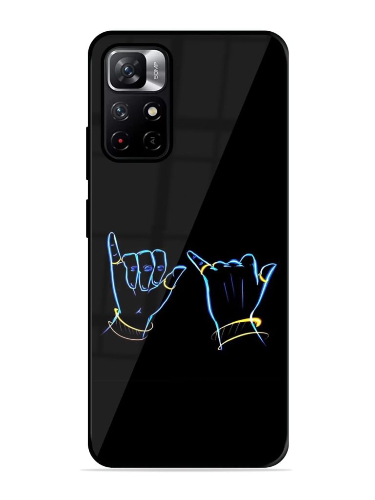 Symbolic Krishna Flute Glossy Metal TPU Case for Xiaomi Redmi Note 11T (5G) Zapvi