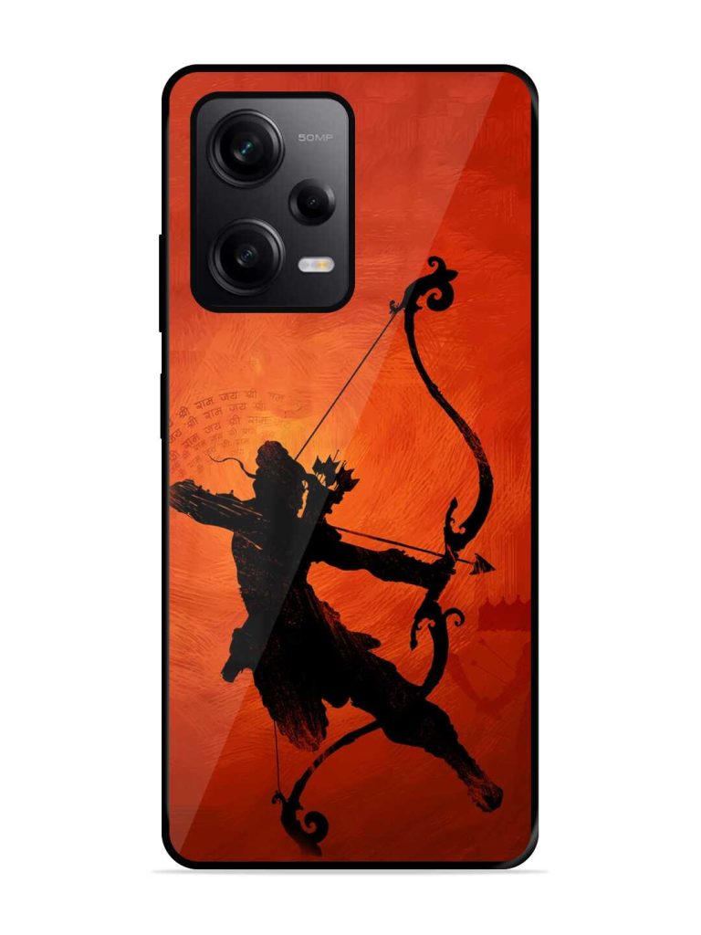 Illustration Lord Rama Glossy Metal Phone Cover for Xiaomi Redmi Note 12 Pro (5G) Zapvi