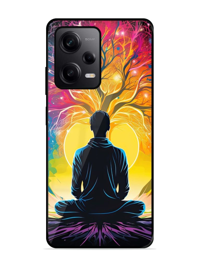 Mind Colourful Glossy Metal Phone Cover for Xiaomi Redmi Note 12 Pro (5G) Zapvi