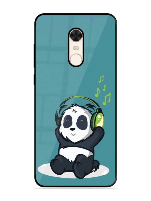 Music Panda Premium Glass Case for Xiaomi Redmi Note 5 Zapvi
