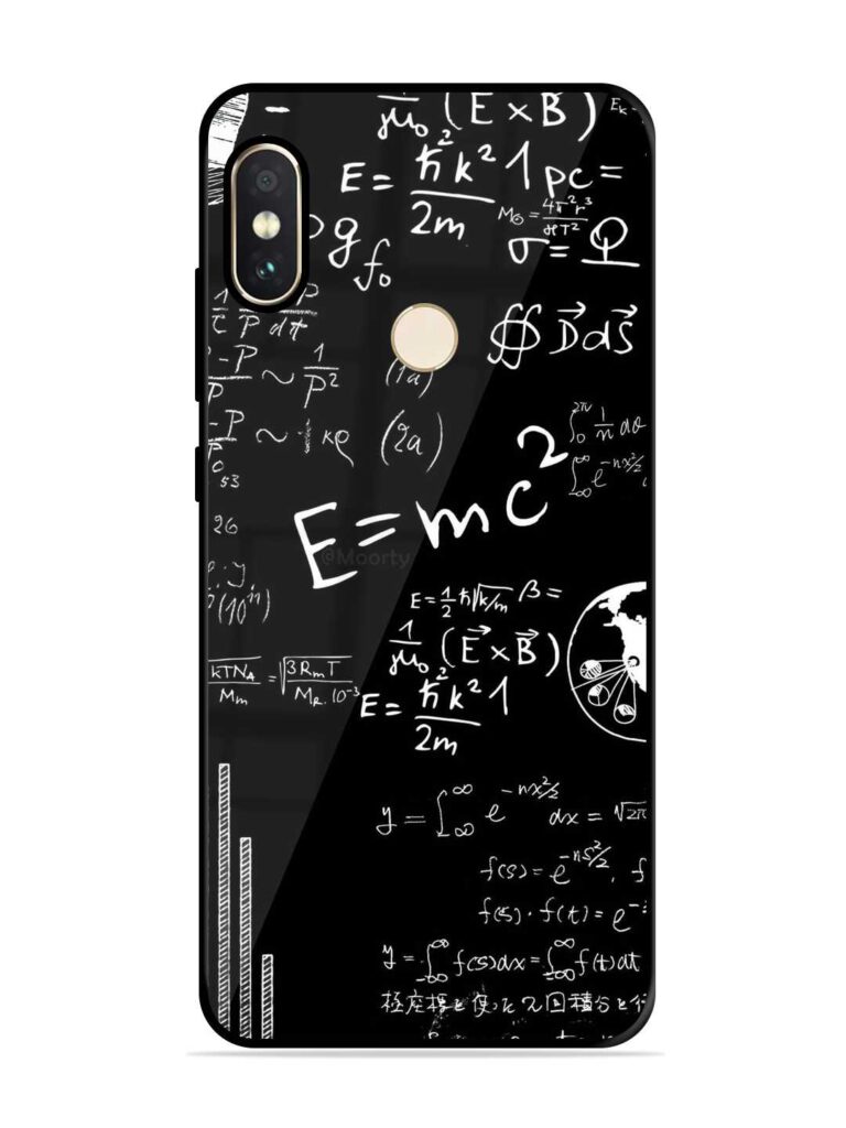 E=Mc2 Mass?Energy Equivalence Premium Glass Case for Xiaomi Redmi Note 5 Pro Zapvi