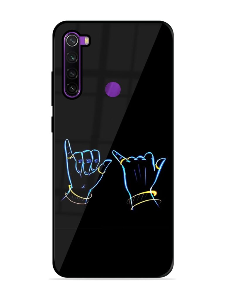 Symbolic Krishna Flute Premium Glass Case for Xiaomi Redmi Note 8 Zapvi