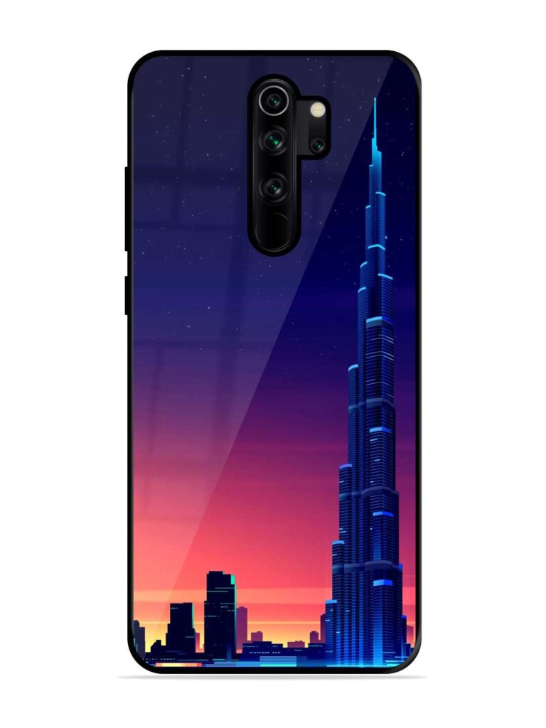 Burj Khalifa Abstract Glossy Metal TPU Case for Xiaomi Redmi Note 8 Pro Zapvi