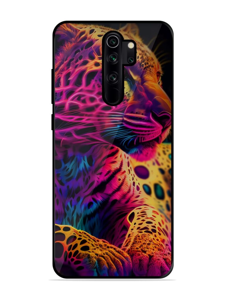 Leopard Art Glossy Metal TPU Case for Xiaomi Redmi Note 8 Pro Zapvi