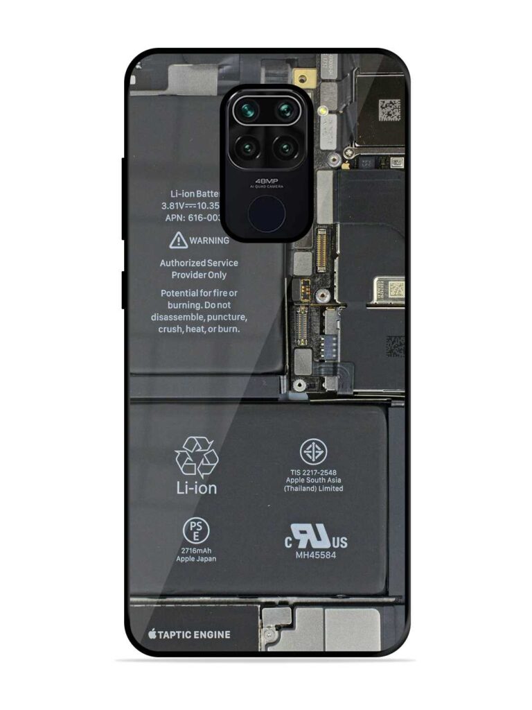 Phone Insider Premium Glass Case for Xiaomi Redmi Note 9 Zapvi