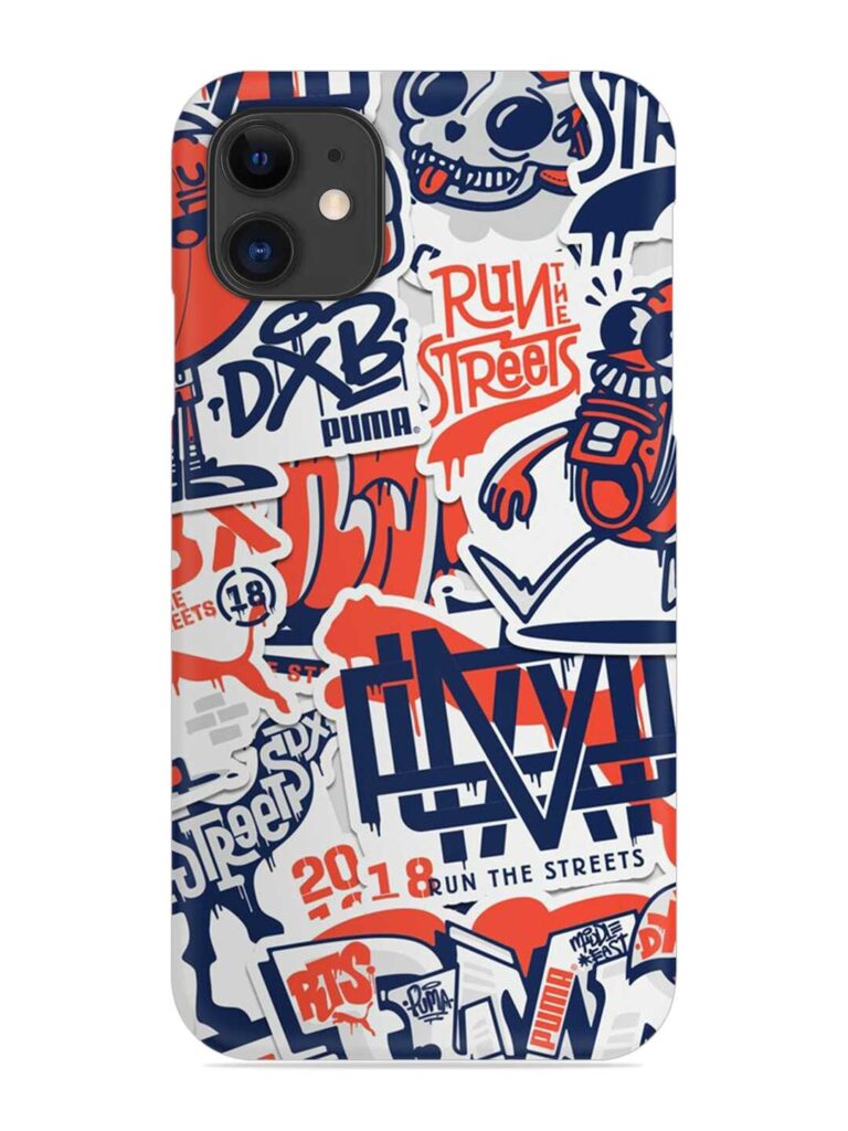 Run The Street Snap Case for Apple Iphone 11 Zapvi