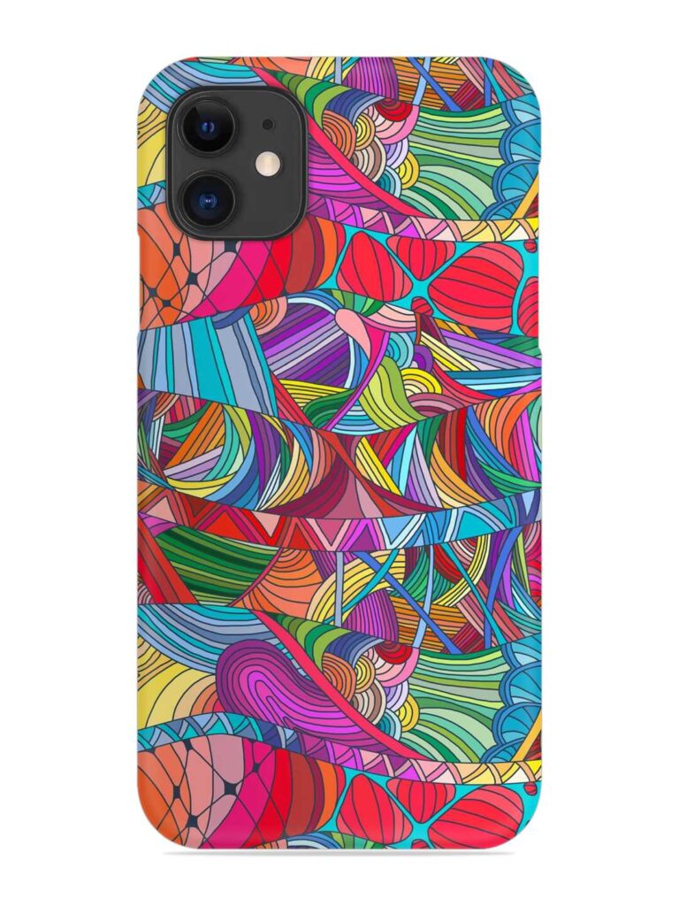Seamless Patterns Hand Drawn Snap Case for Apple Iphone 11 Zapvi