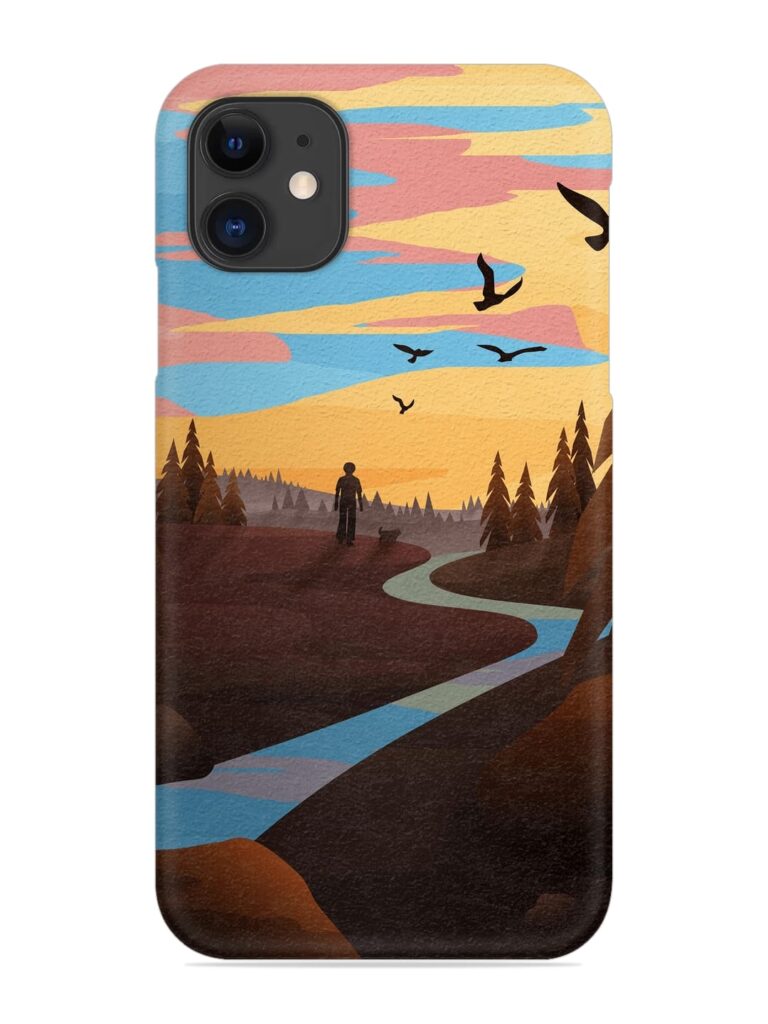 Natural Landscape Art Snap Case for Apple Iphone 11 Zapvi