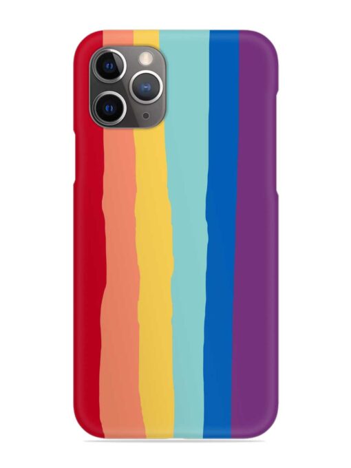 Rainbow Genuine Liquid Snap Case for Apple Iphone 11 Pro Zapvi