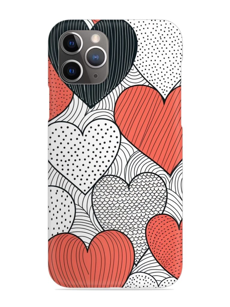 Girly Heart Seamless Snap Case for Apple Iphone 11 Pro Max Zapvi